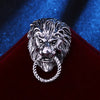 Vintage African Prairie Lion King Brooch Men's Suit Ornament Funky African