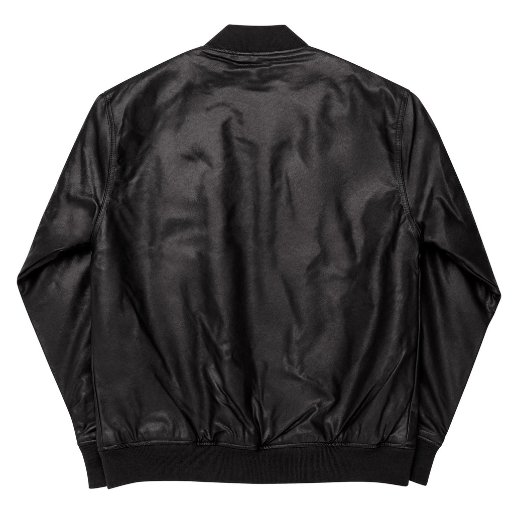Funky African Leather Bomber Jacket Funky African