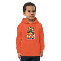 Born to be Awesome Kids eco hoodie Funky African