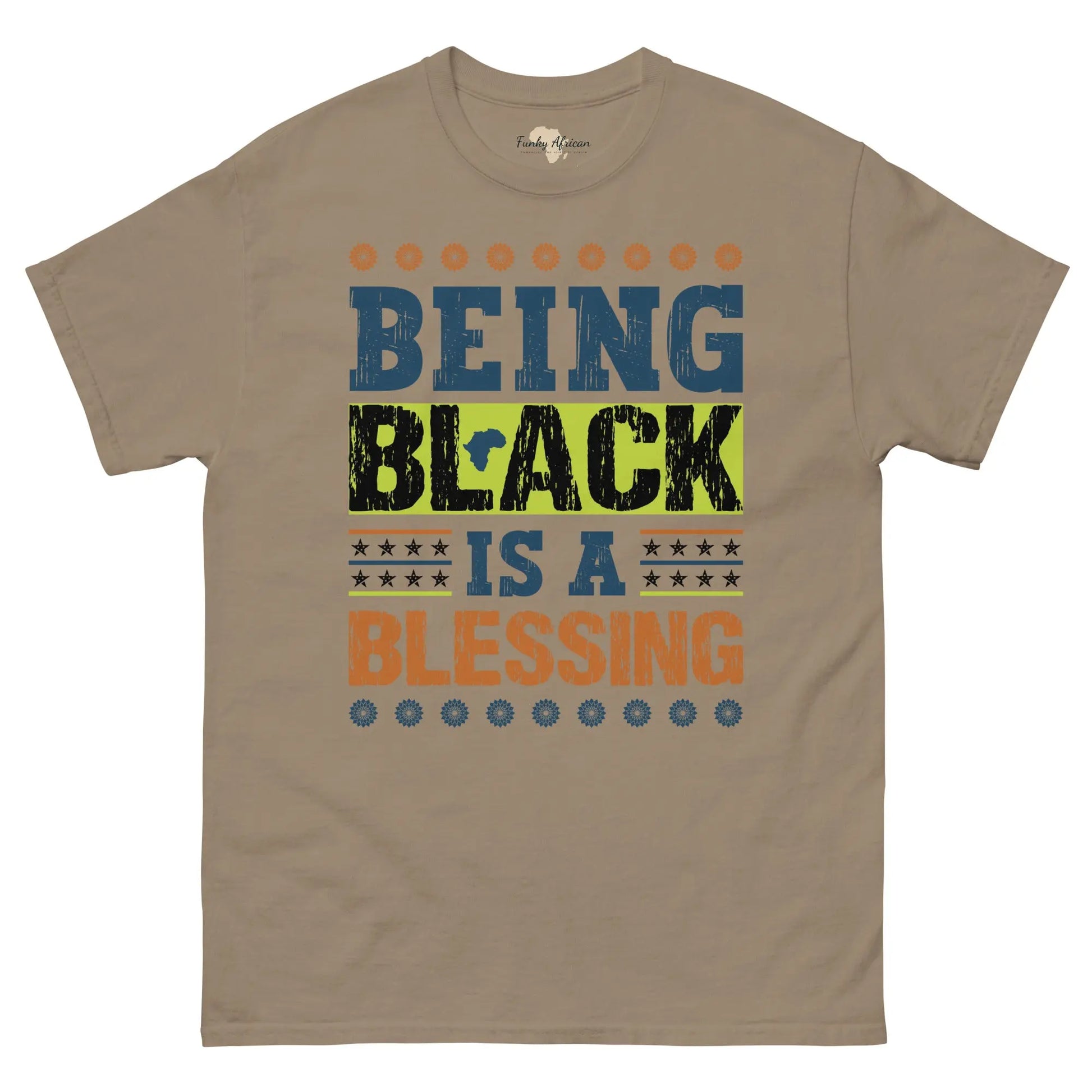 Being black Men's classic tee Funky African