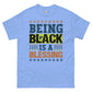 Being black Men's classic tee Funky African