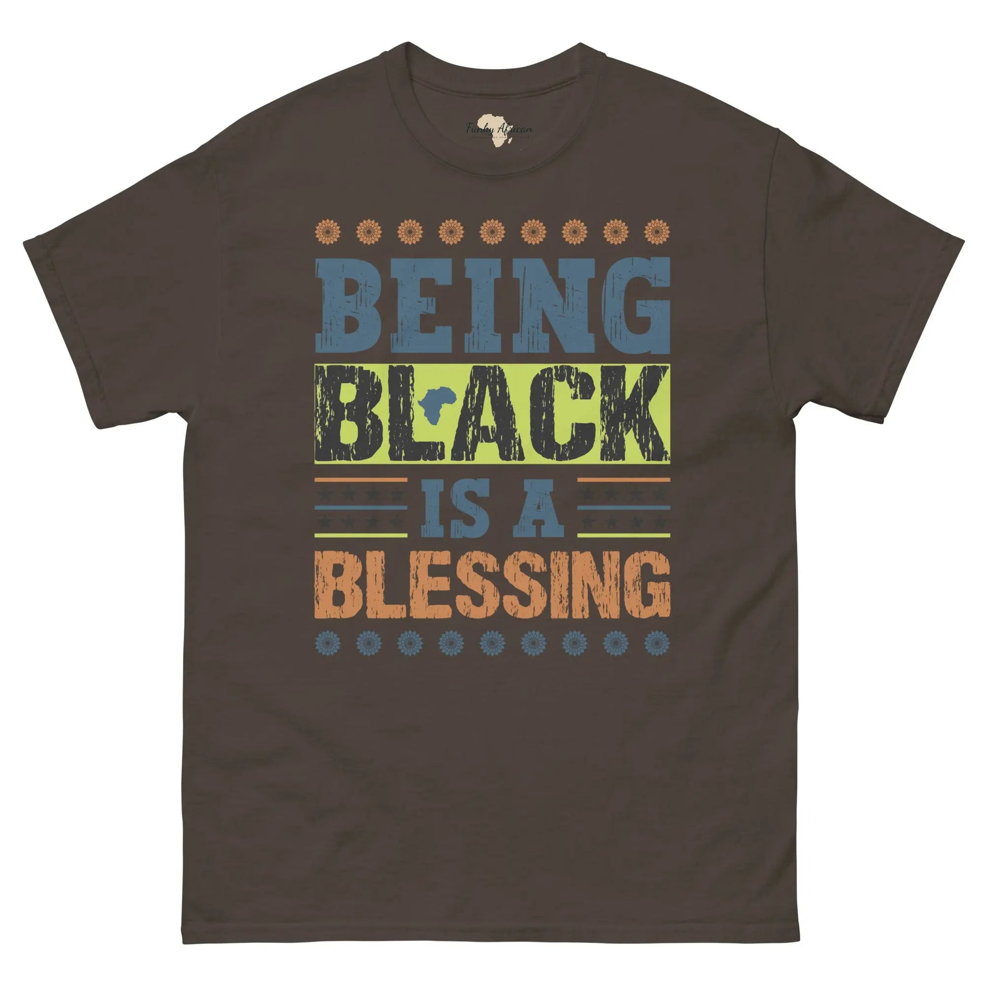 Being black Men's classic tee Funky African