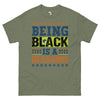 Being black Men's classic tee Funky African