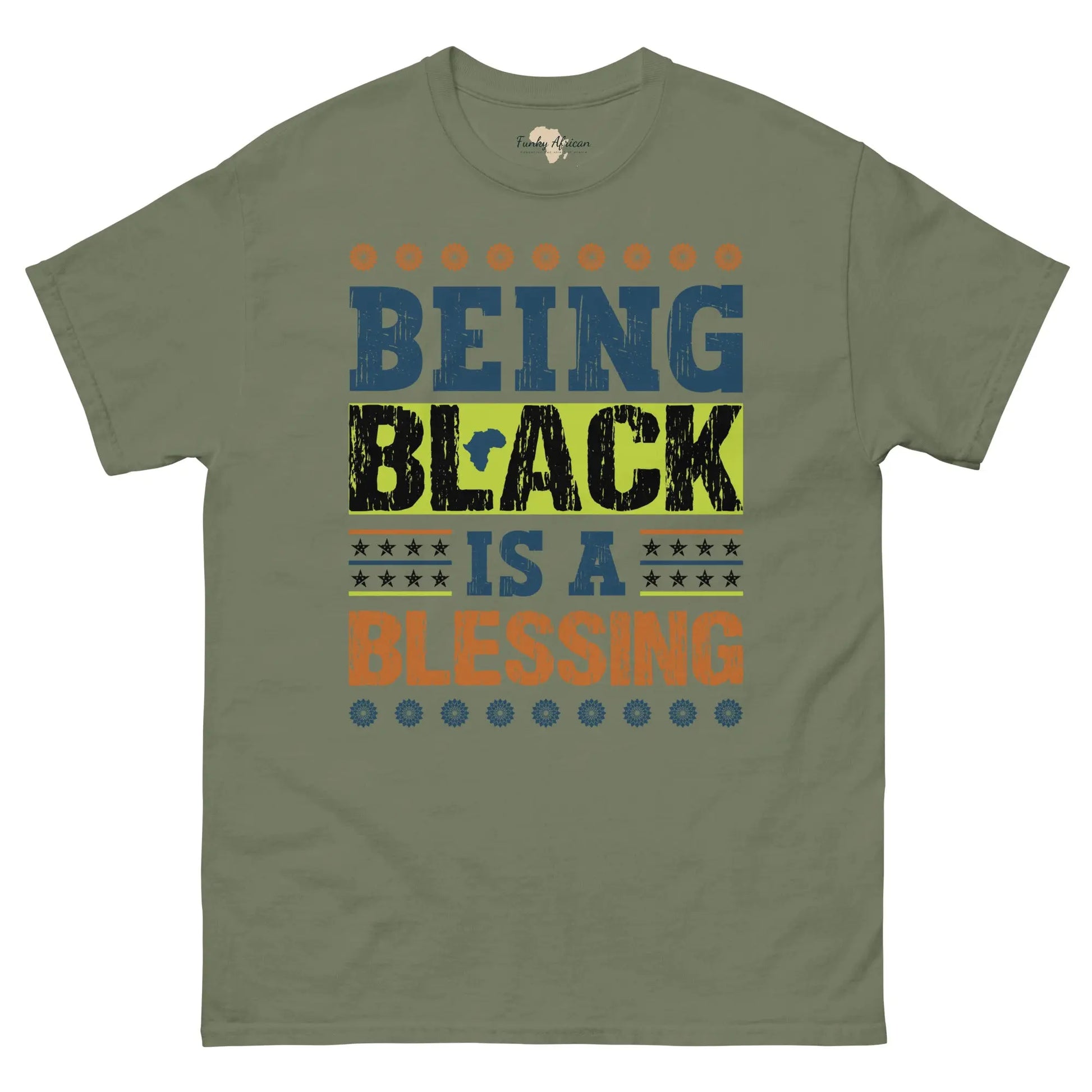 Being black Men's classic tee Funky African