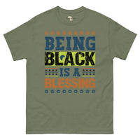 Being black Men's classic tee Funky African