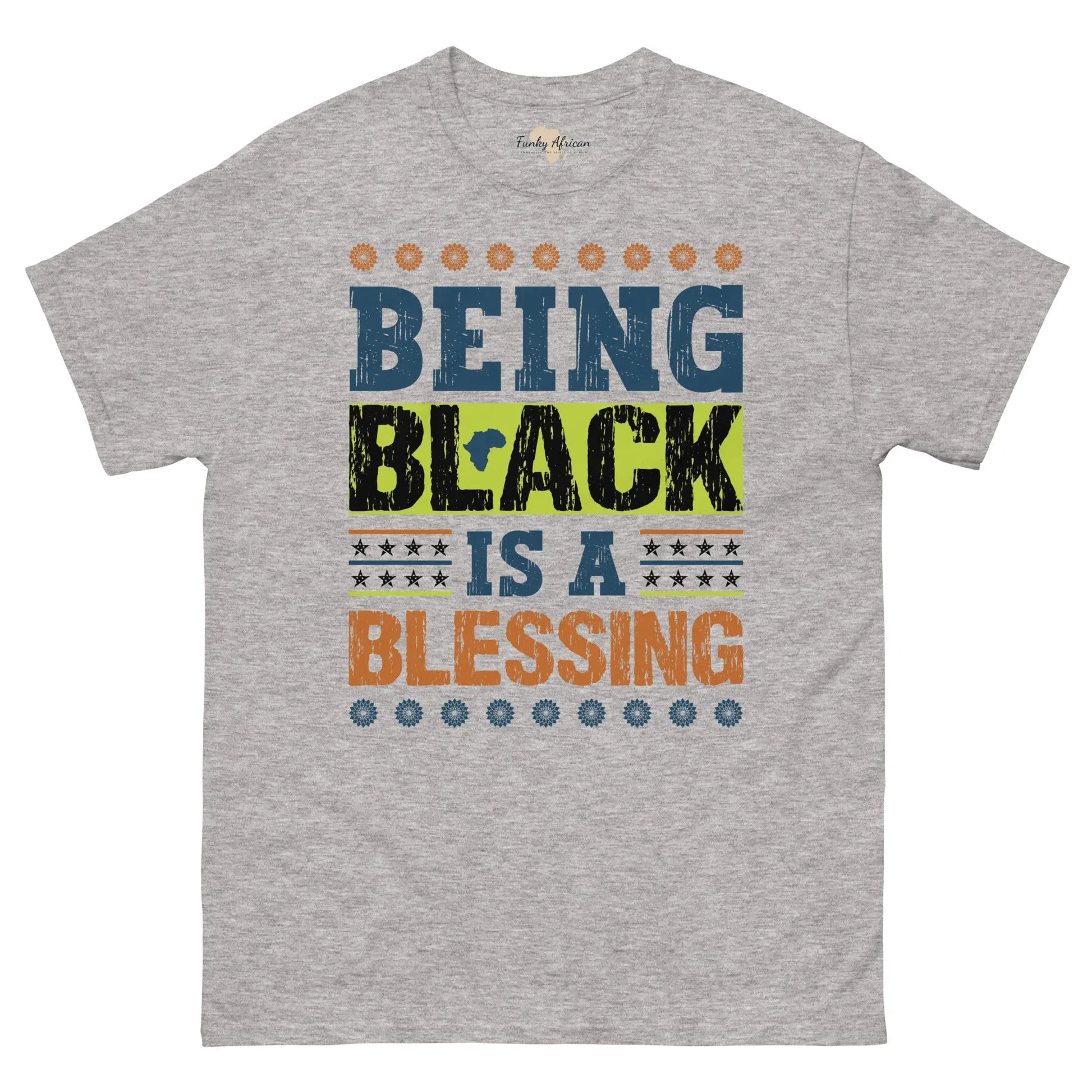 Being black Men's classic tee Funky African