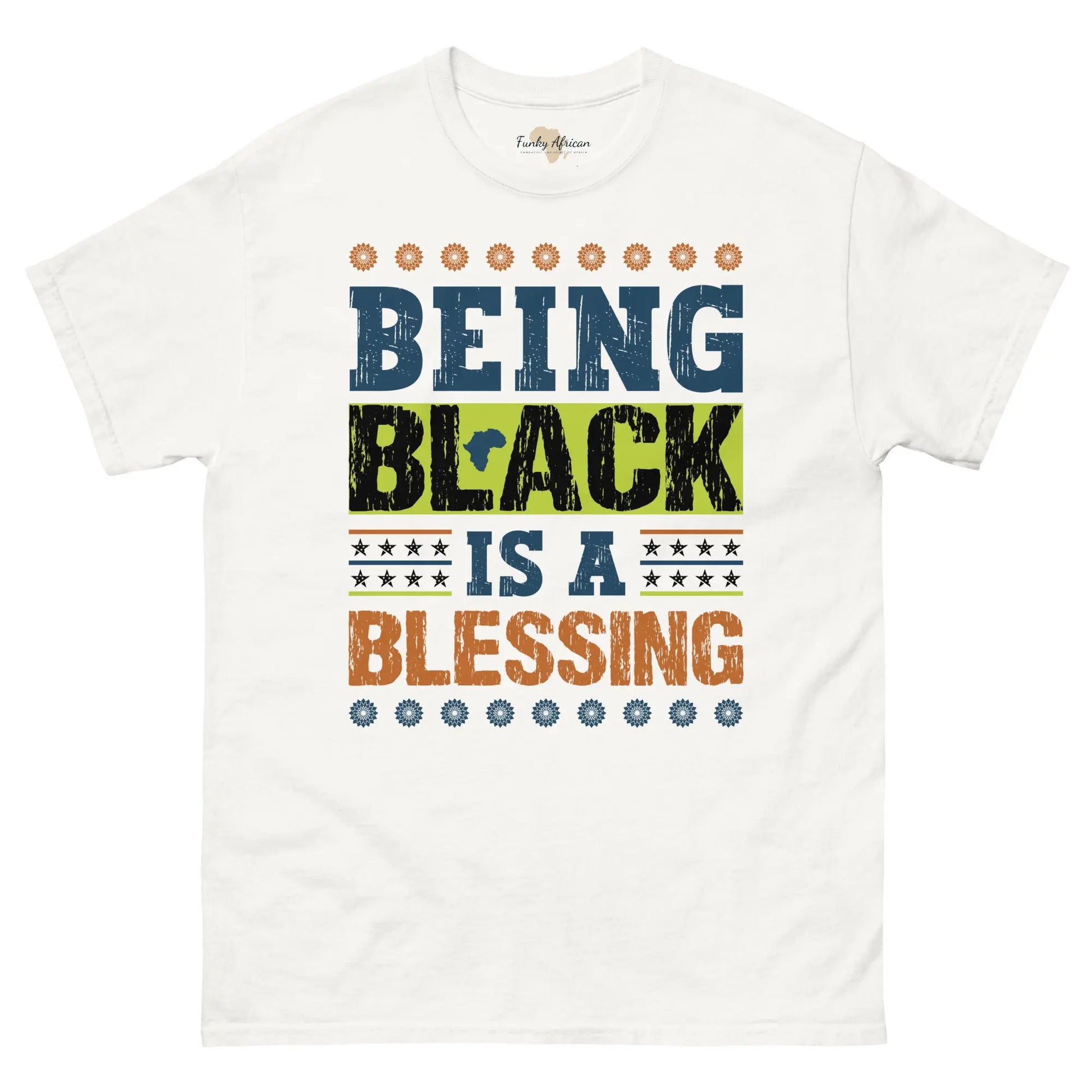 Being black Men's classic tee Funky African
