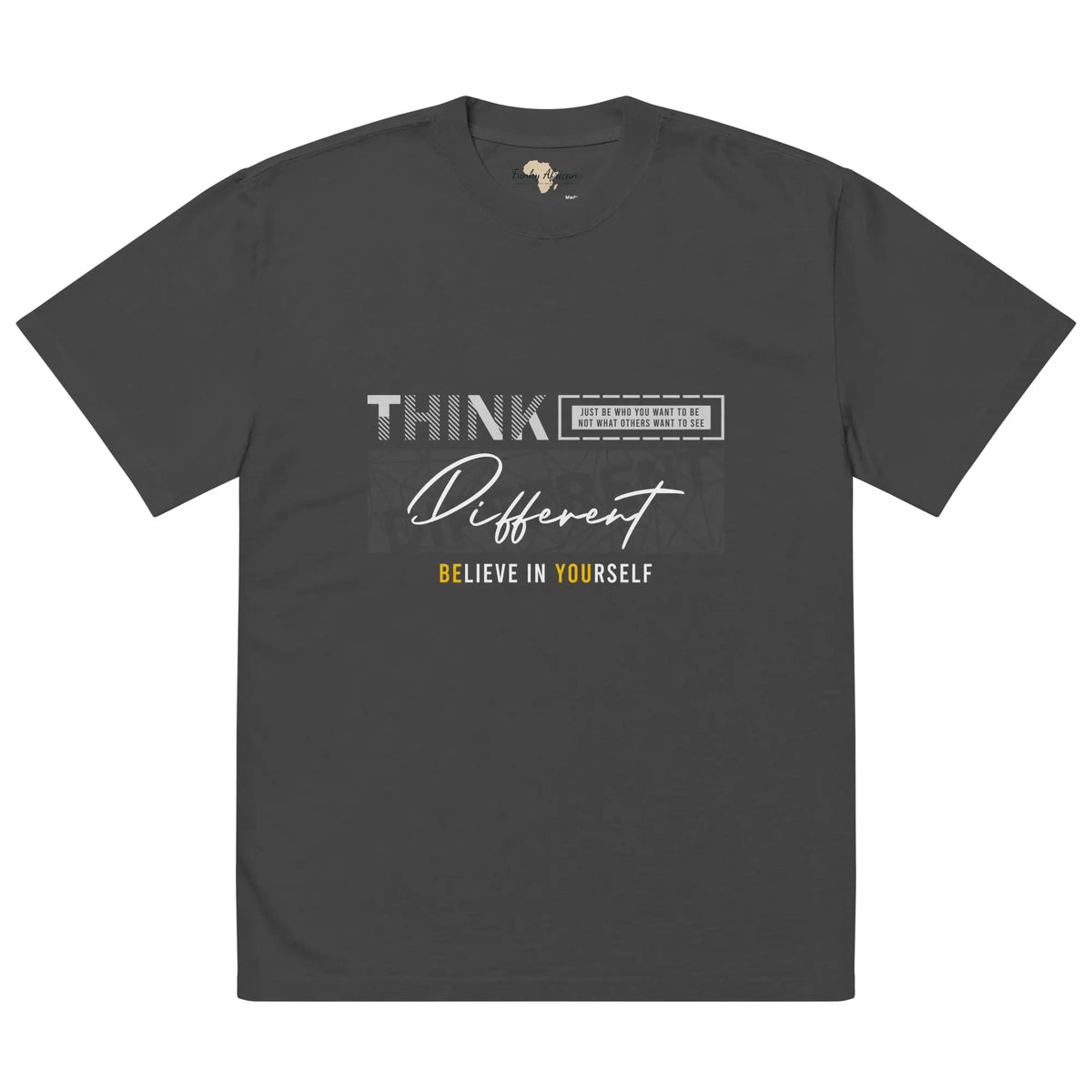 Oversized faded t-shirt Funky African