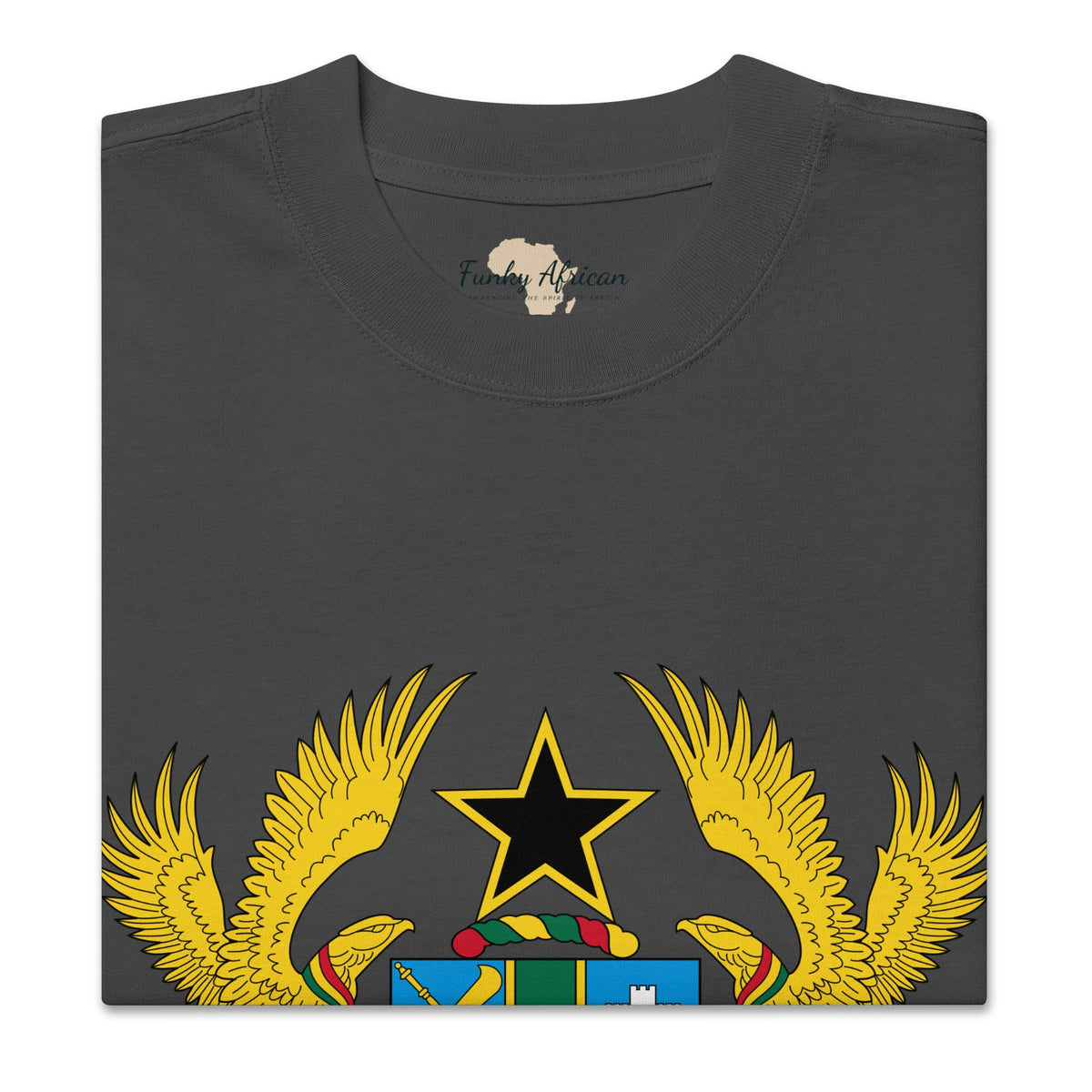 Ghana Emblem Oversized faded t-shirt Funky African