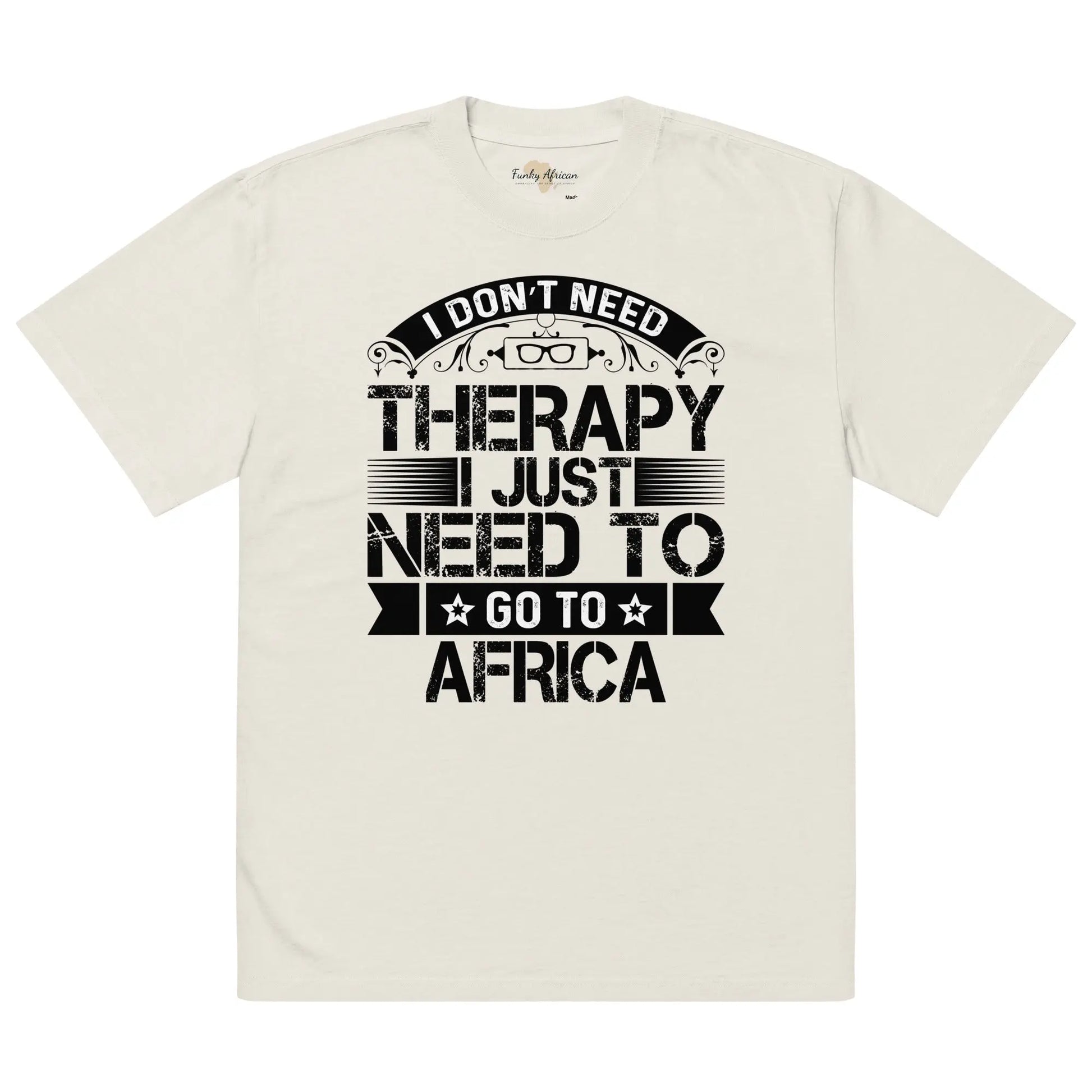 Oversized faded t-shirt Funky African