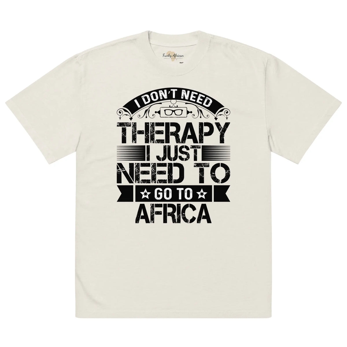 Oversized faded t-shirt Funky African