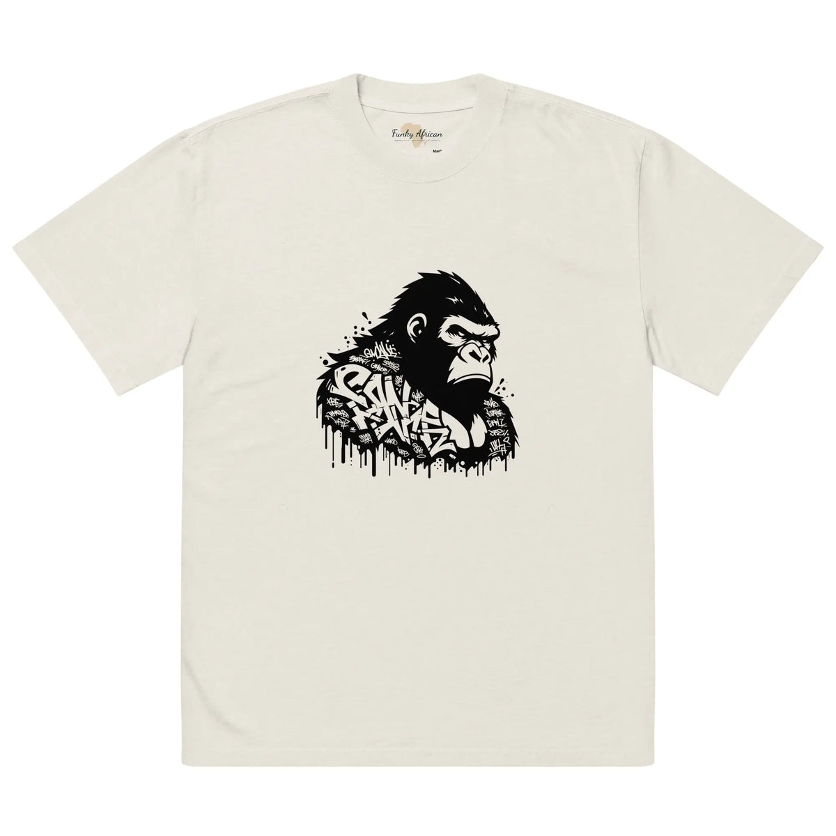 Oversized faded t-shirt Funky African