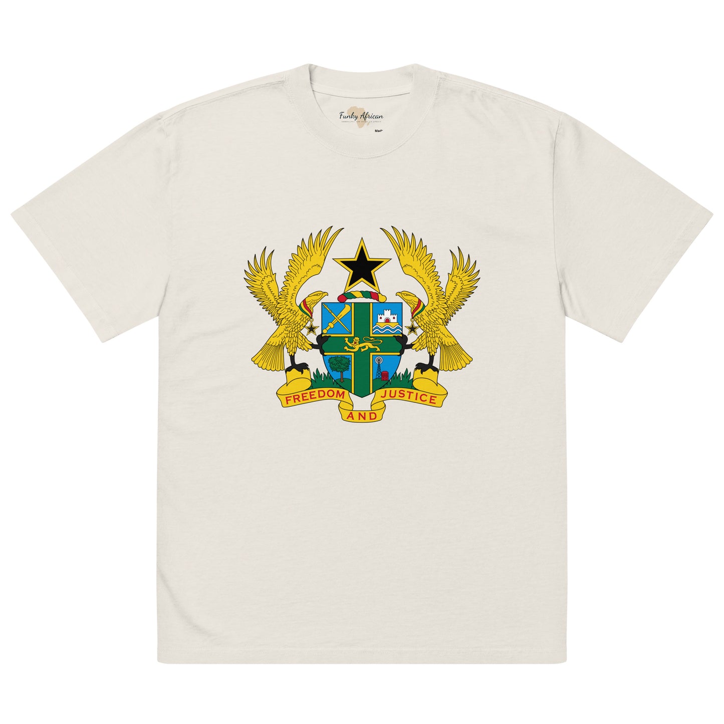 Ghana Emblem Oversized faded t-shirt