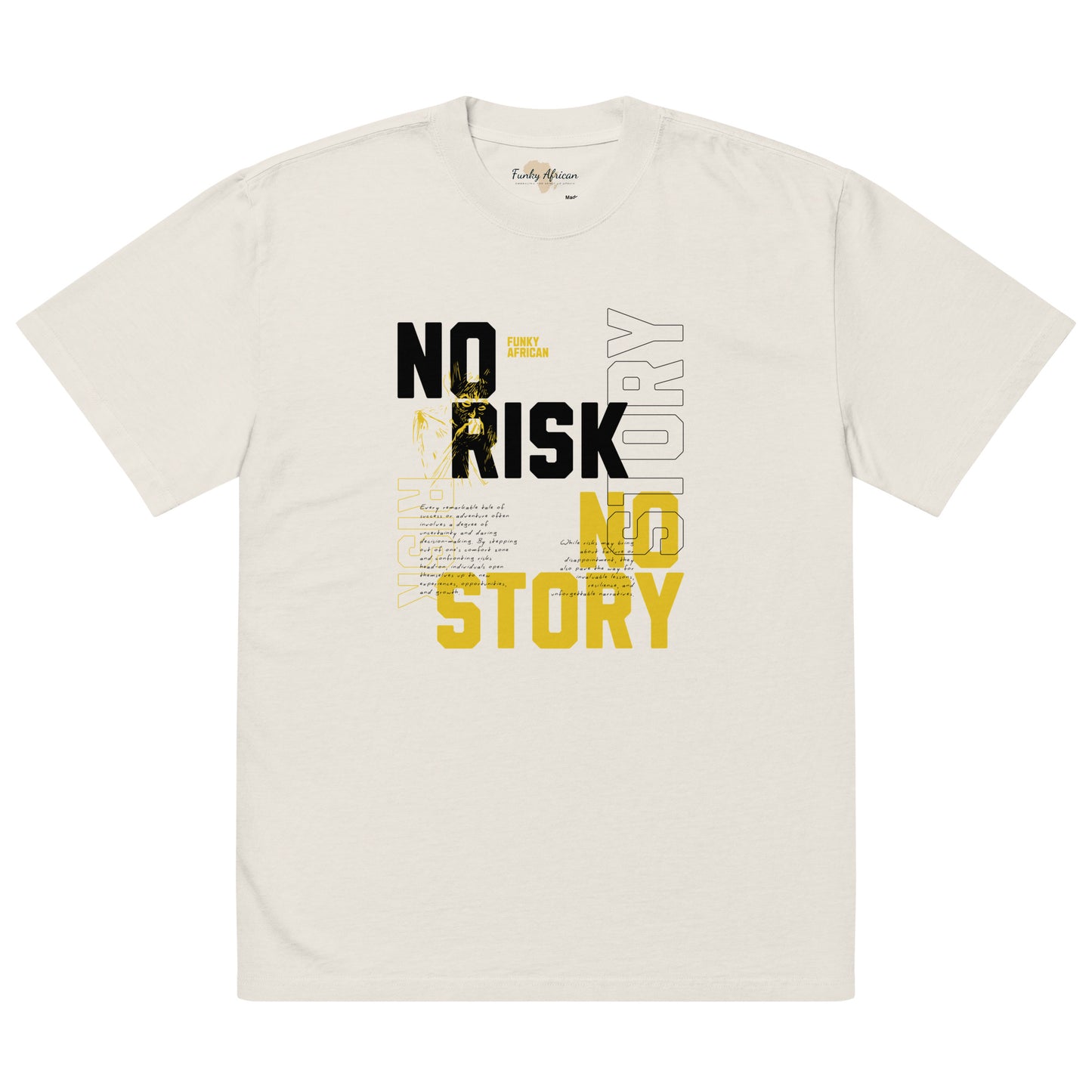 No risk Oversized faded t-shirt