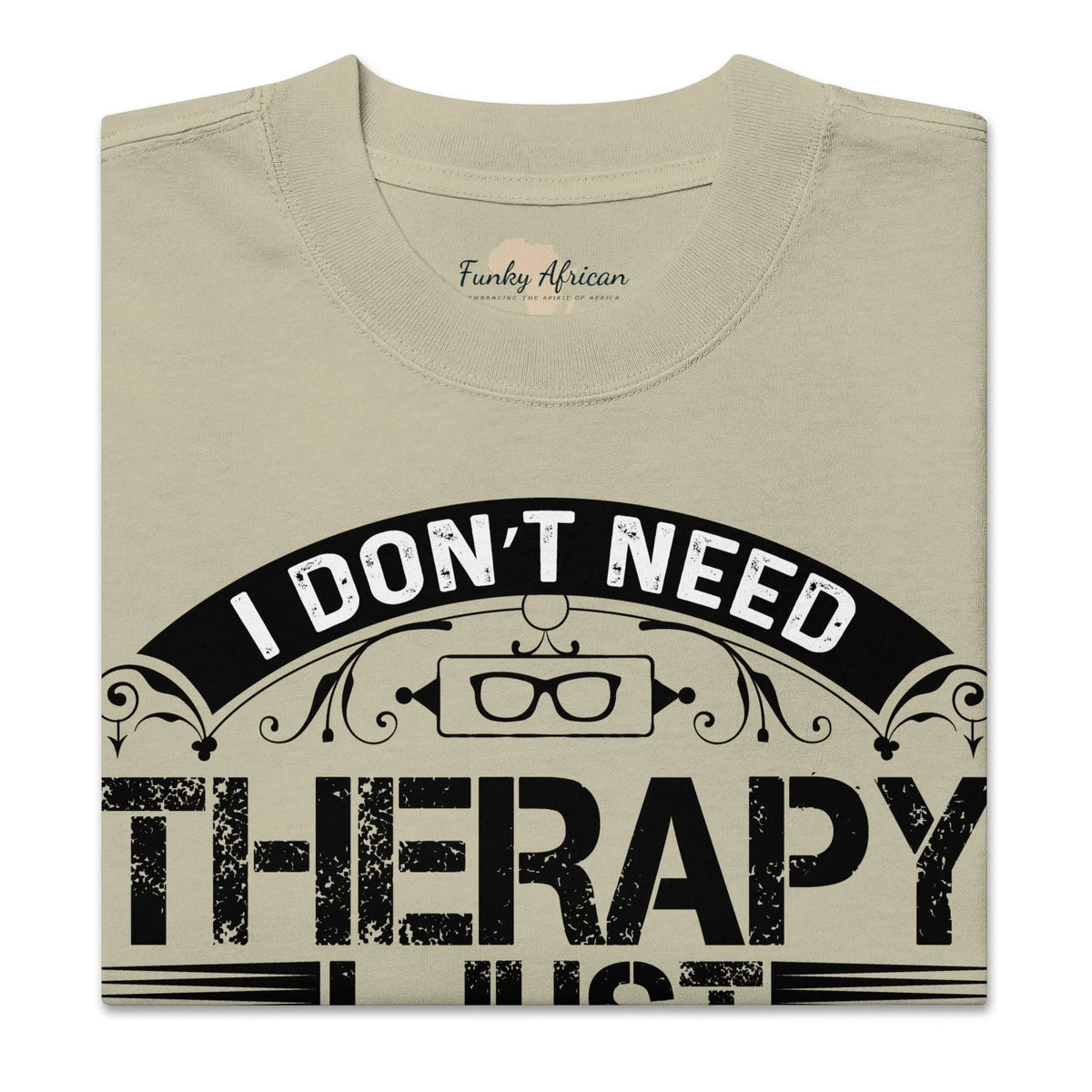 Oversized faded t-shirt Funky African