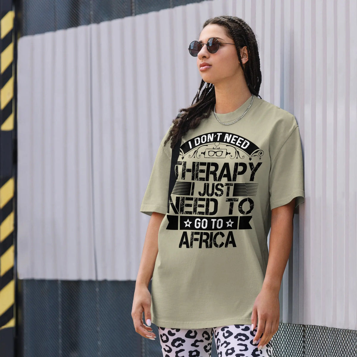 Oversized faded t-shirt Funky African