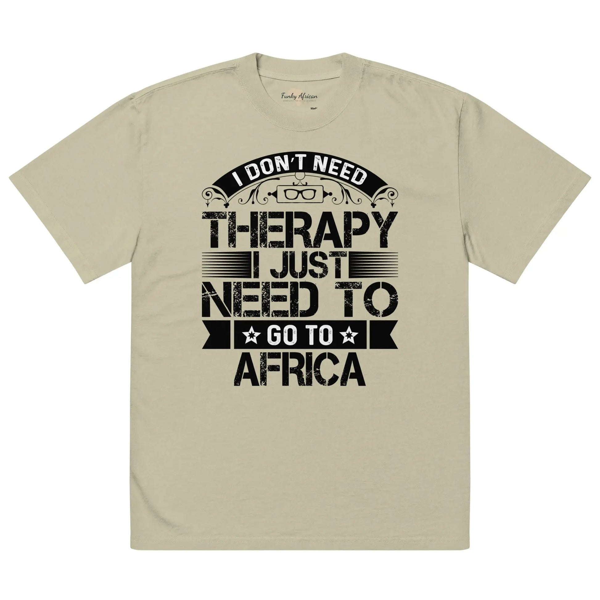 Oversized faded t-shirt Funky African