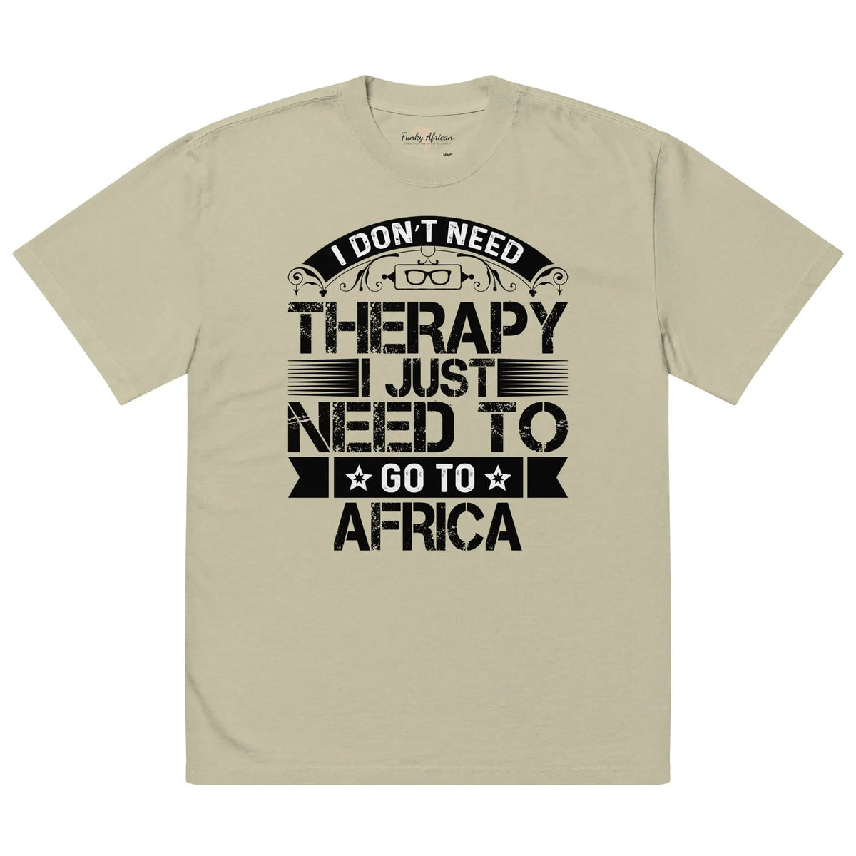 Oversized faded t-shirt Funky African