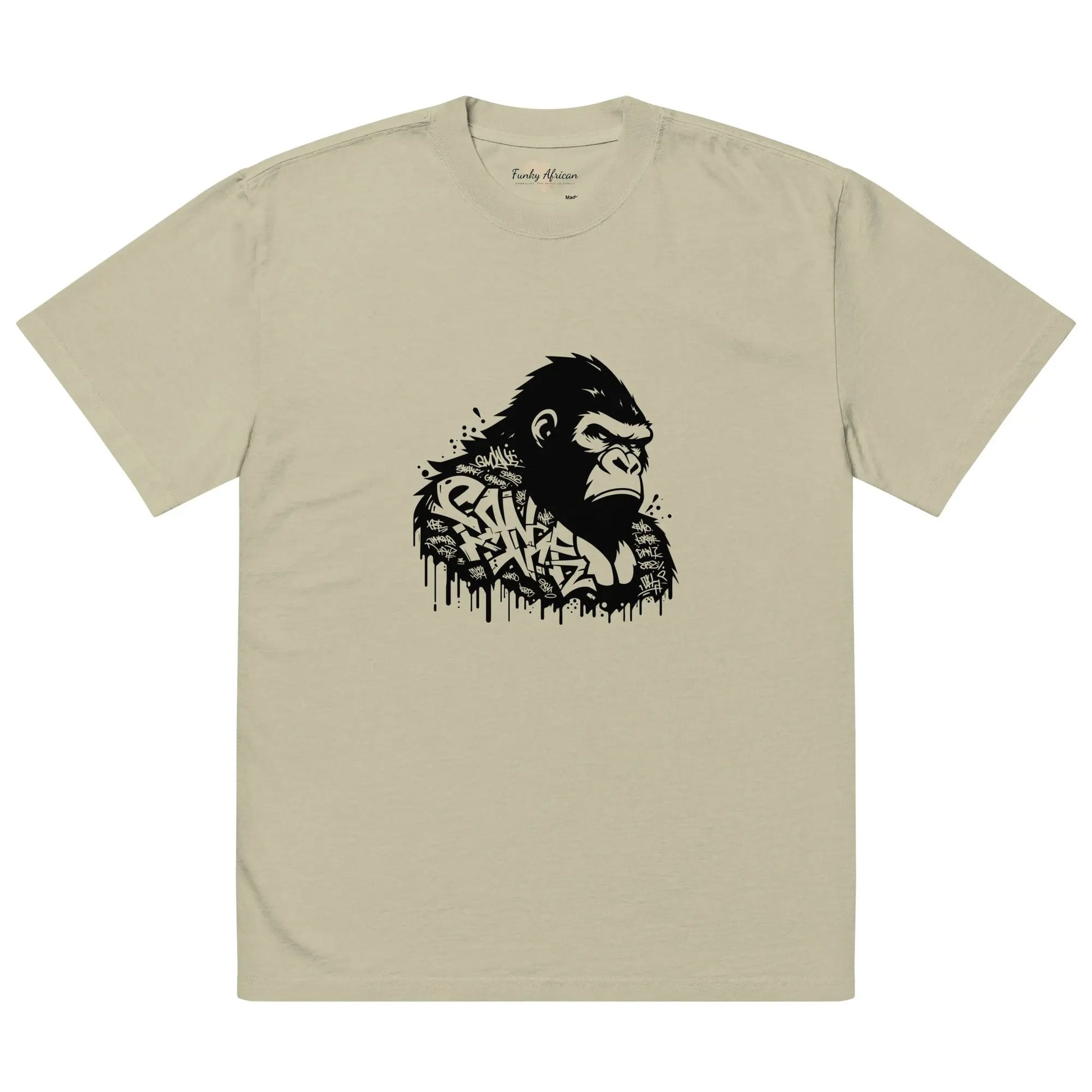 Oversized faded t-shirt Funky African