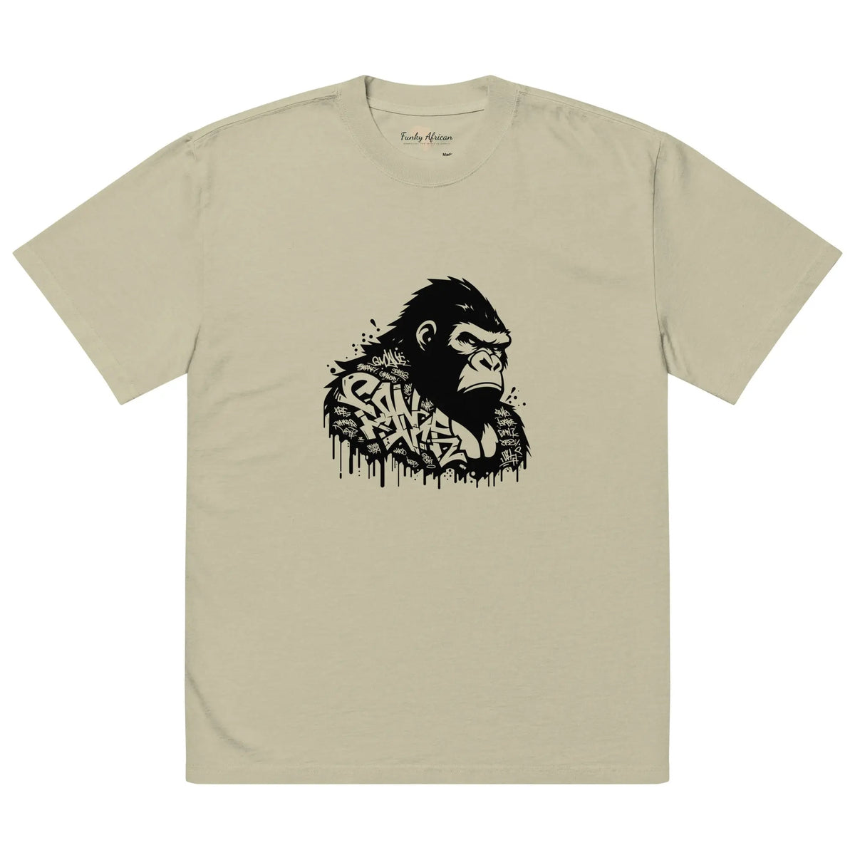 Oversized faded t-shirt Funky African