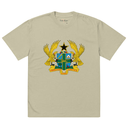 Ghana Emblem Oversized faded t-shirt