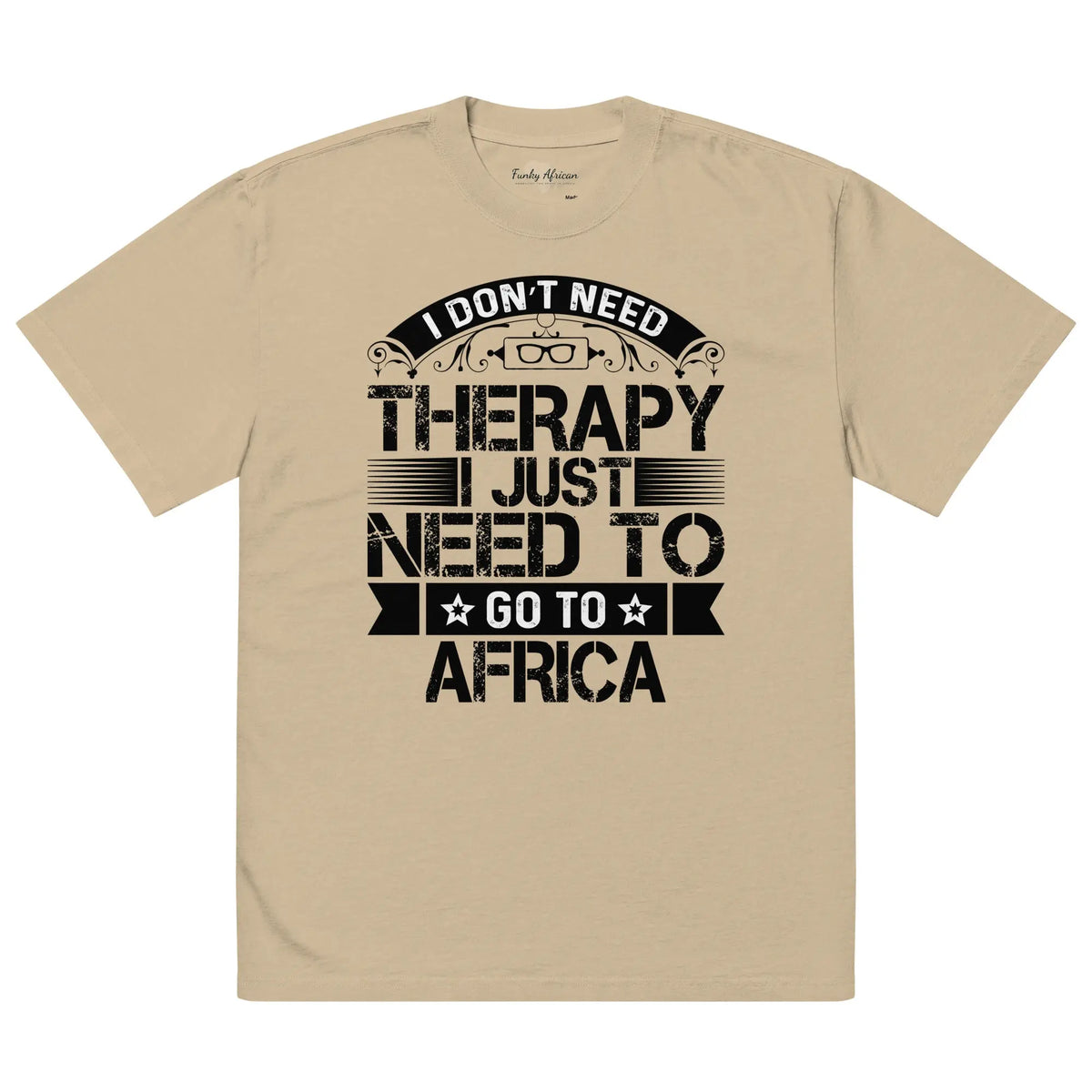 Oversized faded t-shirt Funky African