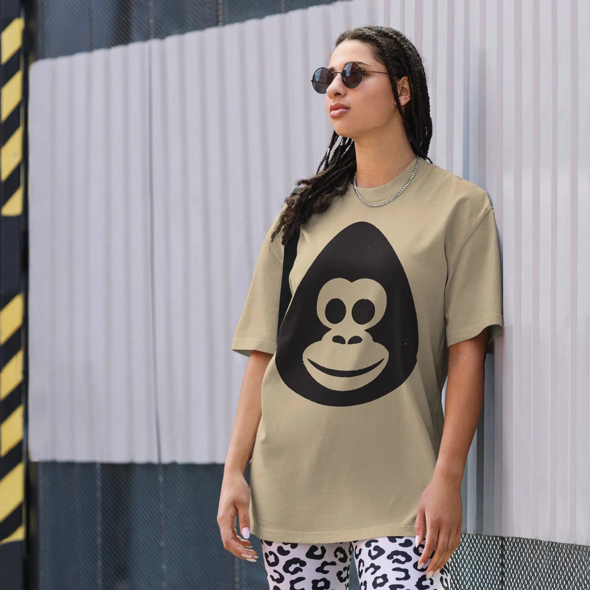 Oversized faded t-shirt Funky African