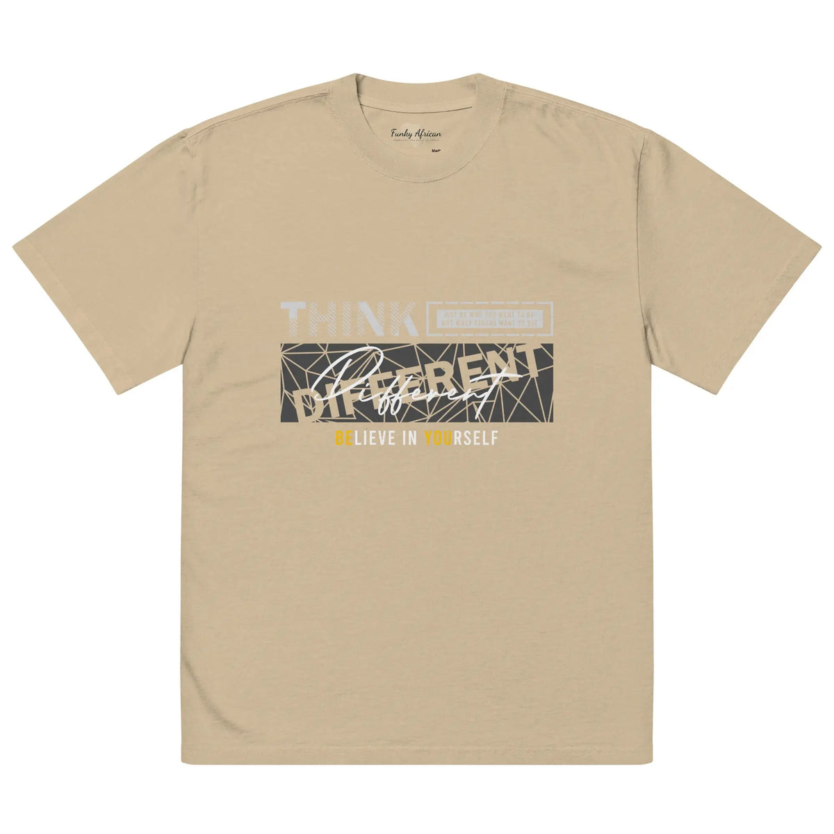 Oversized faded t-shirt Funky African