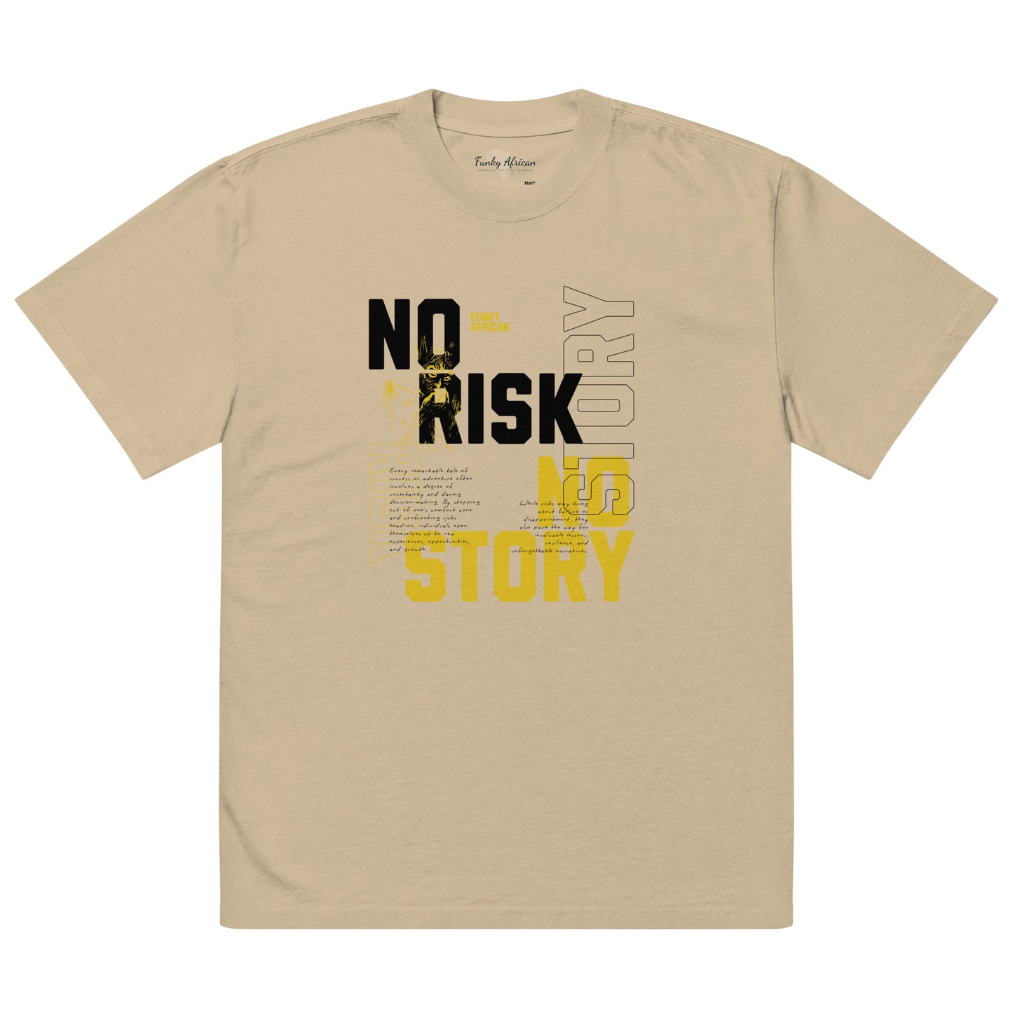 No risk Oversized faded t-shirt