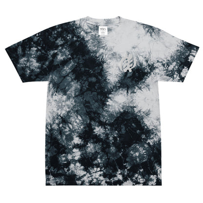 3D Embroidered Oversized tie-dye t-shirt