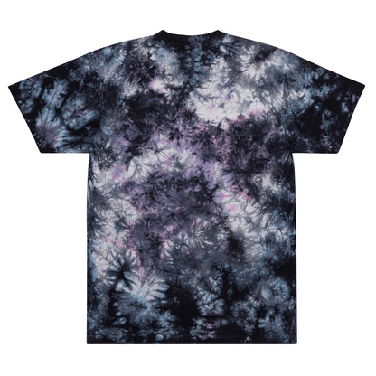 3D Embroidered Oversized tie-dye t-shirt