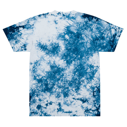 3D Embroidered Oversized tie-dye t-shirt