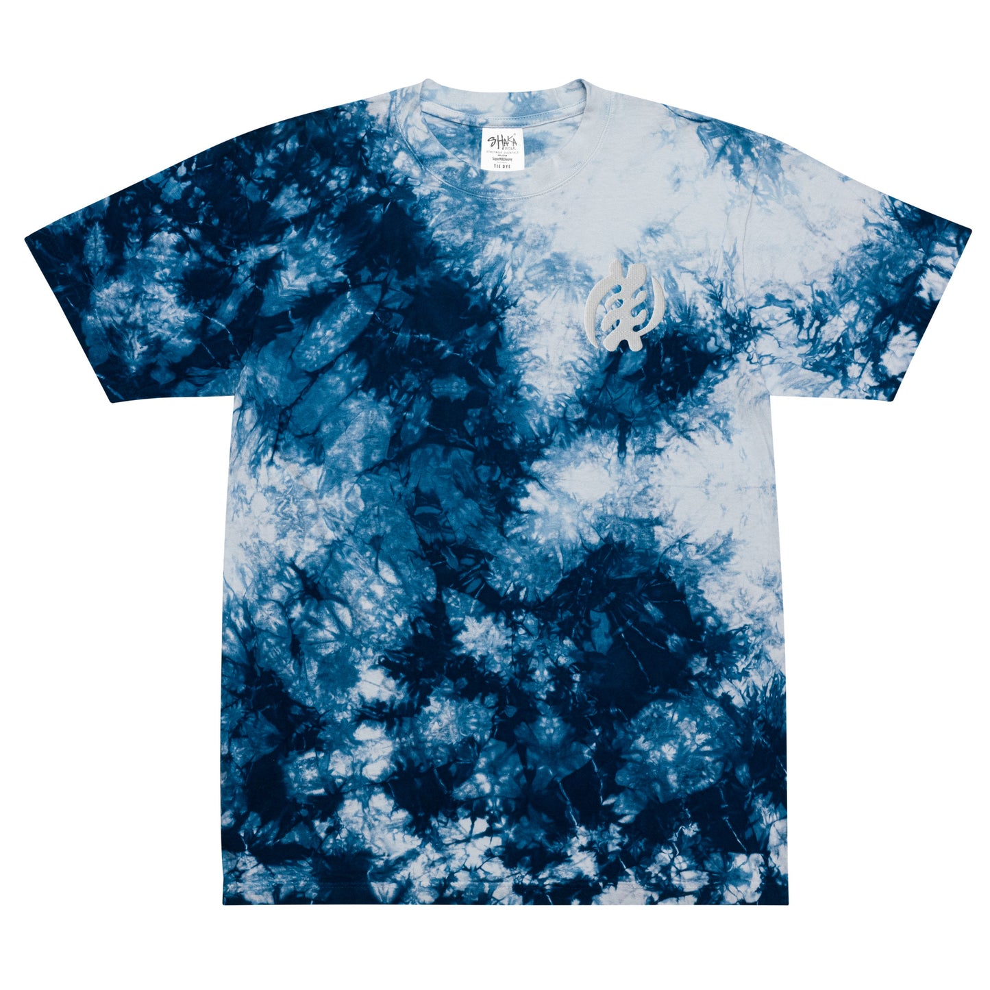 3D Embroidered Oversized tie-dye t-shirt