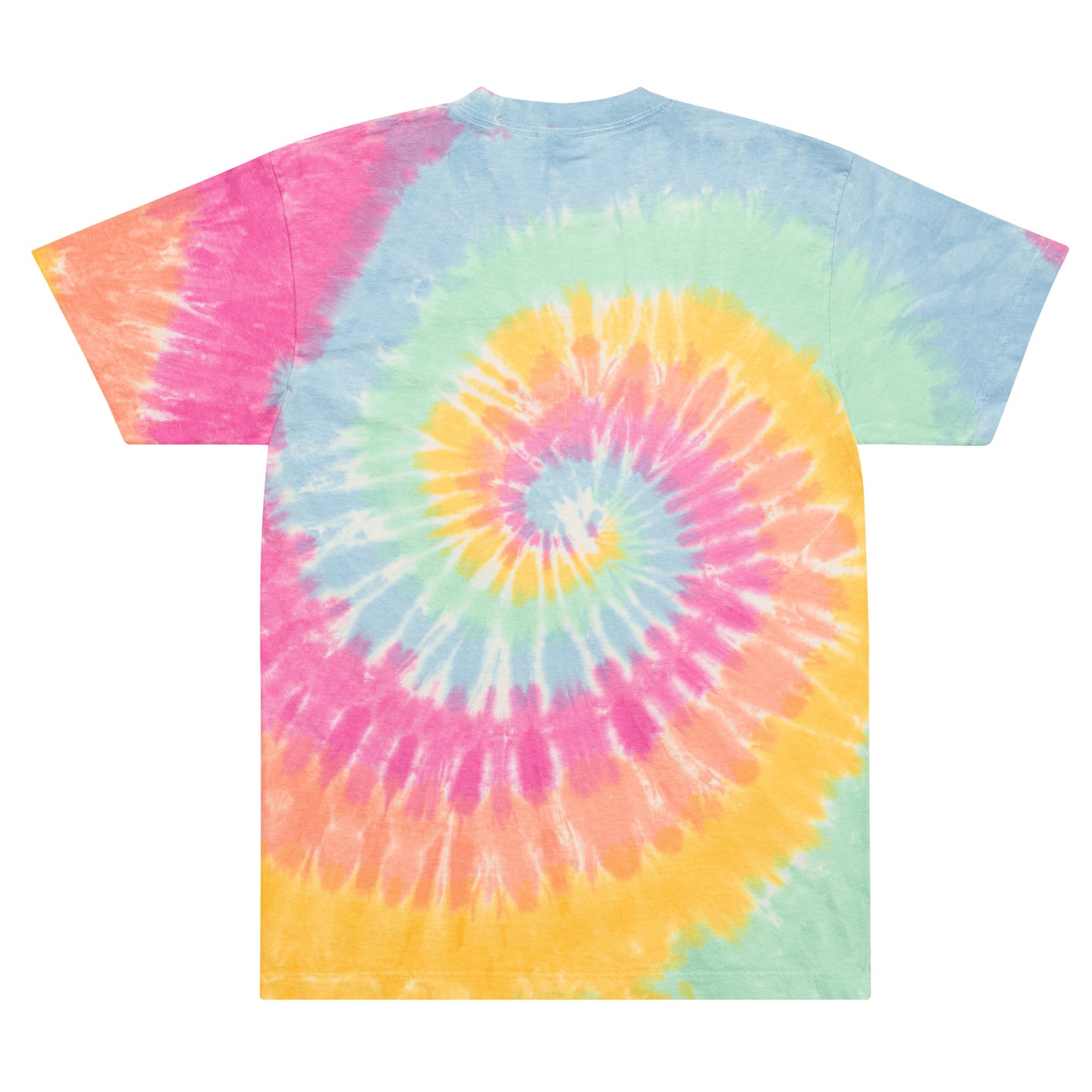 3D Embroidered Oversized tie-dye t-shirt