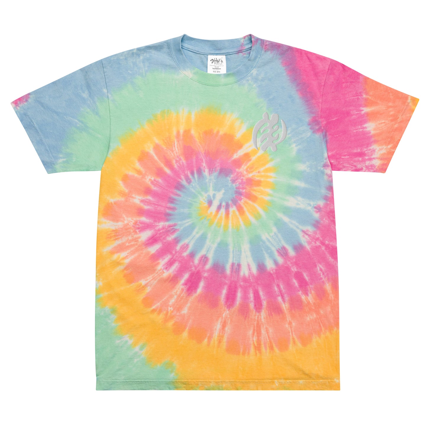 3D Embroidered Oversized tie-dye t-shirt