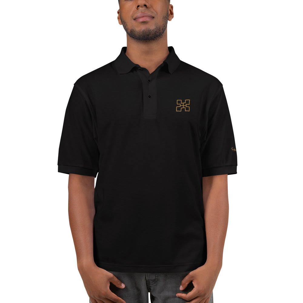 Adinkra - Genuineness Men's Premium Polo Funky African