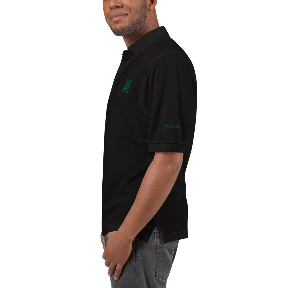 Adinkra - Life Long Education Men's Premium Polo Funky African