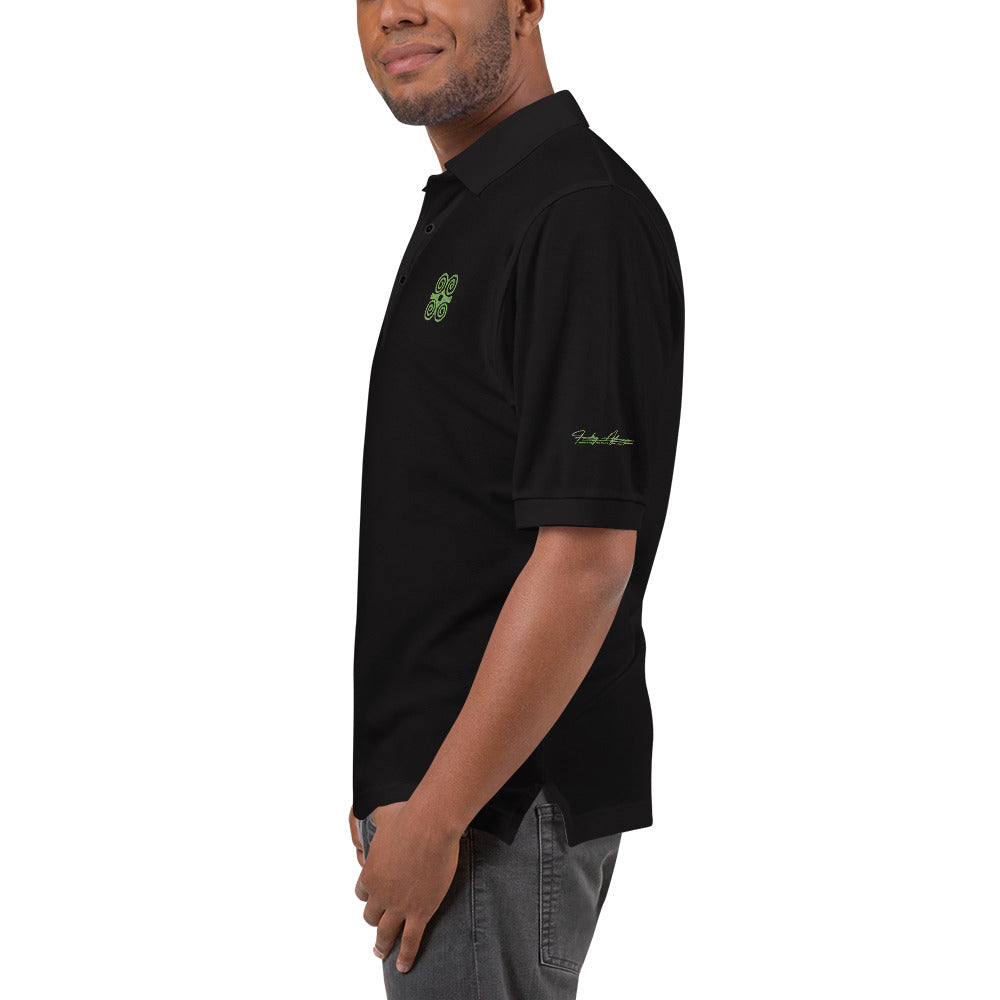 Adinkra - Ram's Horn Men's Premium Polo Funky African