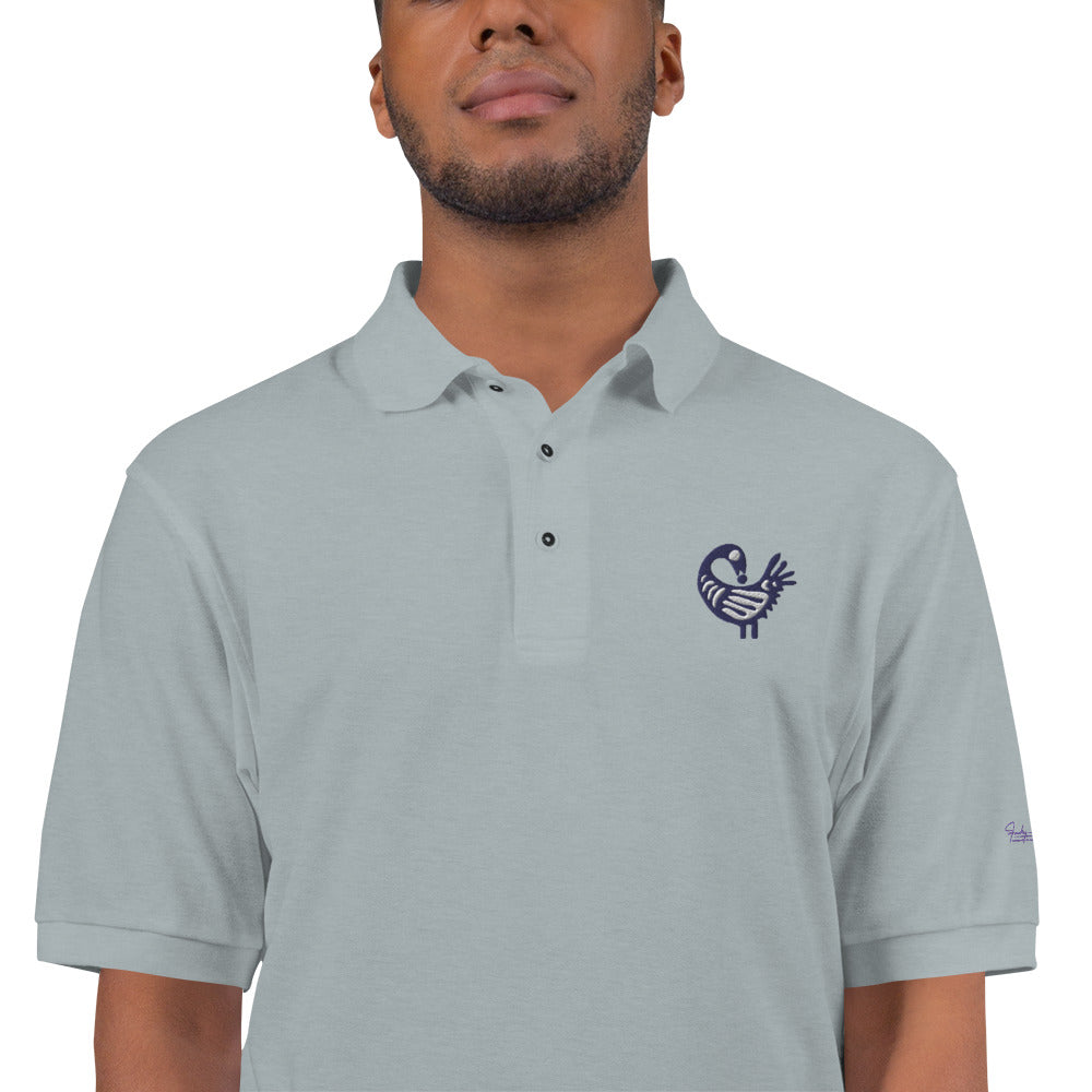 Adinkra - Sankofa Men's Premium Polo Funky African