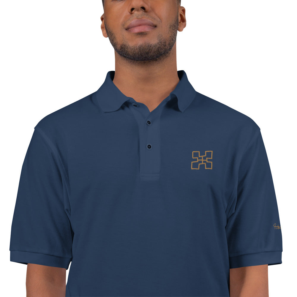 Adinkra - Genuineness Men's Premium Polo Funky African