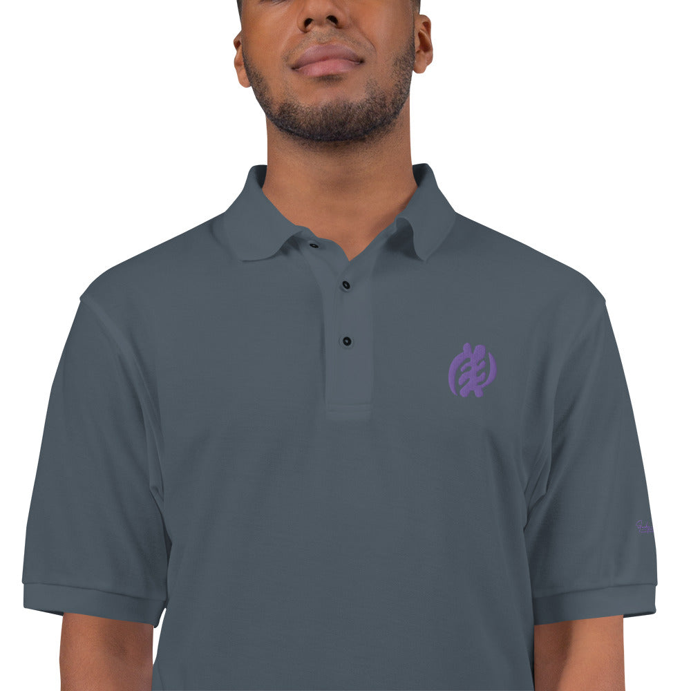 Adinkra - Gye Nyame Men's Premium Polo Funky African