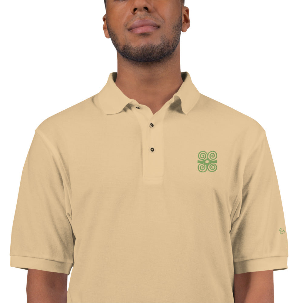 Adinkra - Ram's Horn Men's Premium Polo