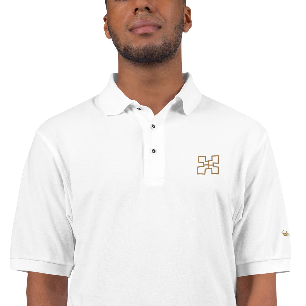 Adinkra - Genuineness Men's Premium Polo Funky African