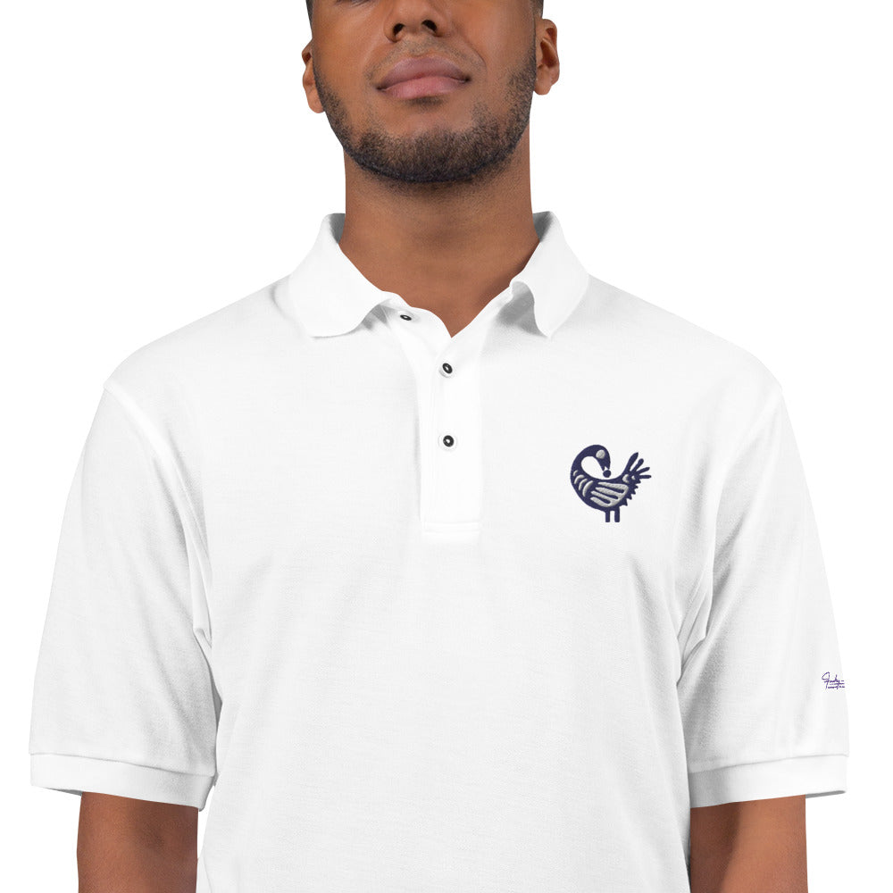 Adinkra - Sankofa Men's Premium Polo Funky African