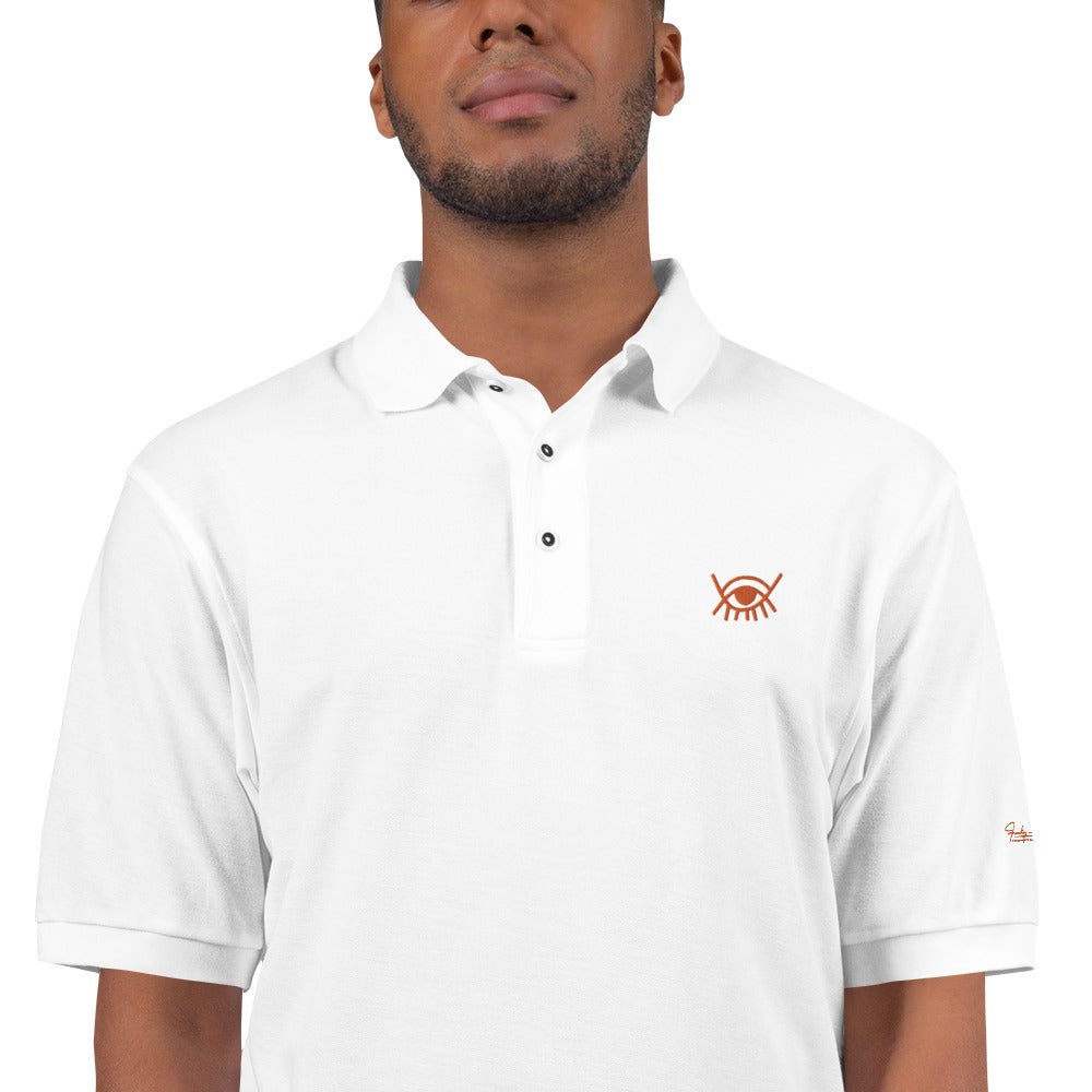 Adinkra - God sees and knows all Men's Premium Polo Funky African