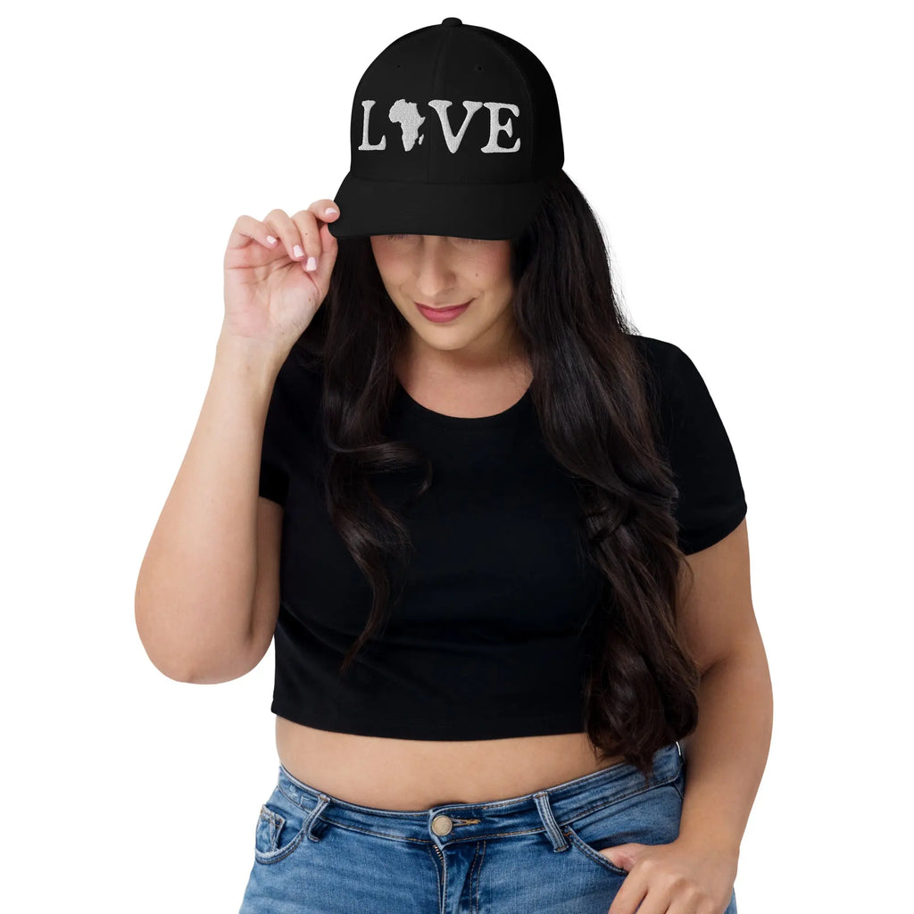 3D Embroidered love Trucker Cap Funky African