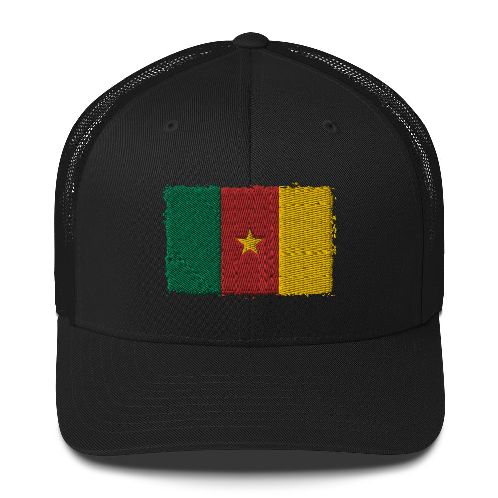 Cameroon 3D Embroidery Trucker Cap Funky African