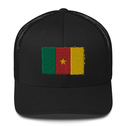 Cameroon 3D Embroidery Trucker Cap Funky African