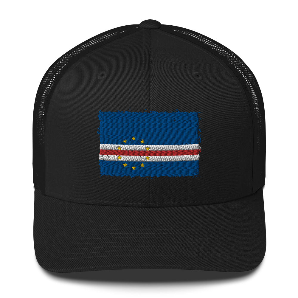 Cabo Verde 3D Embroidery Trucker Cap Funky African