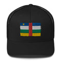 Central African Republic 3D Embroidery Trucker Cap Funky African